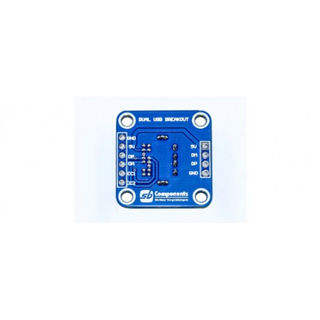 Vue de dessous de la platine Dual USB breakout
