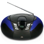 SCD-37 USB Blue Portable FM Radio CD and USB player Blue  - 1