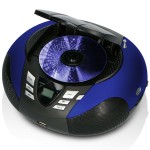 SCD-37 USB Blue Portable FM Radio CD and USB player Blue  - 5