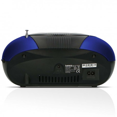 SCD-37 USB Blue Portable FM Radio CD and USB player Blue  - 6