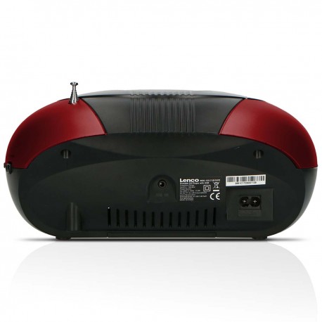 SCD-37 USB Rouge Radio FM Portable CD et Lecteur USB Rouge  - 6