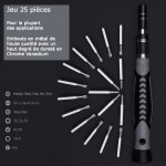 Détail du tournevis porte embout du coffret PCW08H