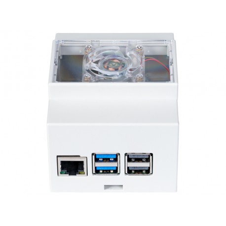 Boitier rail DIN gris pour Raspberry Pi 5