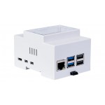 Boitier rail DIN gris pour Raspberry Pi 5