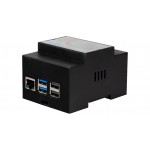 Boitier rail DIN noir pour Raspberry Pi 5