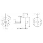 Dimensions du moteur solaire RED-10004