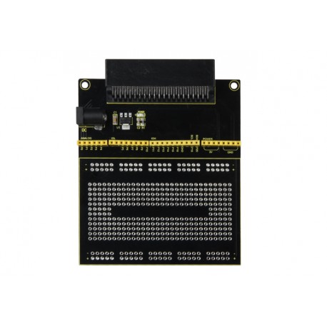 Vue de dessus de la Platine de prototypage pour micro:bit MB-CONN01