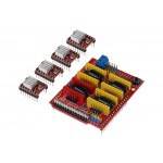 Shield CNC et ses 4 modules drivers A4988 pour Arduino ARD-CNC-KIT1