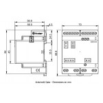 Dimensions du module Arduino® Opta Lite AFX00003