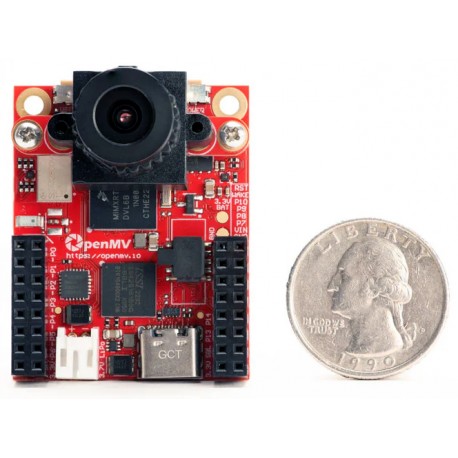 Comparaisons de la taille de la caméra intelligente OpenMV Cam RT1062