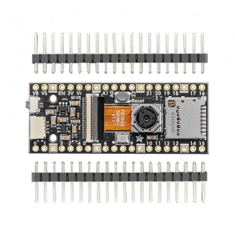Vue de dessus du module Caméra PiCowbell ADA5945 pour Raspberry Pi Pico