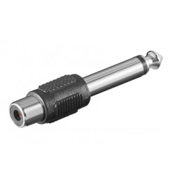 Adaptateur RCA femelle vers jack mâle 6,35mm mono