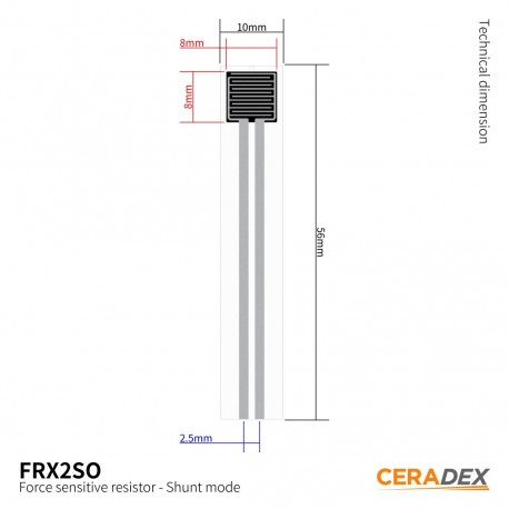 Capteur FSR CERADEX (gamme Shunt) FRX2SO  - 2