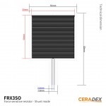 Dimensions du capteur FSR CERADEX (gamme Shunt) FRX3SO