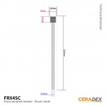 Dimensions du capteur FSR CERADEX (gamme Shunt) FRX4SO