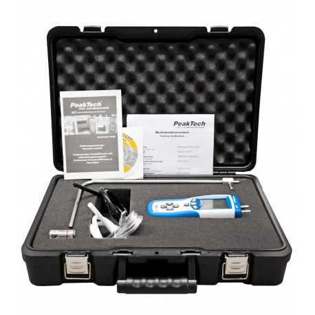 Détail du contenu du Manomètre professionnel PeakTech® 5145