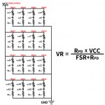 Schéma du capteur FSR CERADEX (gamme Shunt) TRX1S