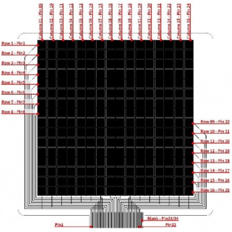 Schema du capteur FSR CERADEX (gamme Shunt) PMX1S