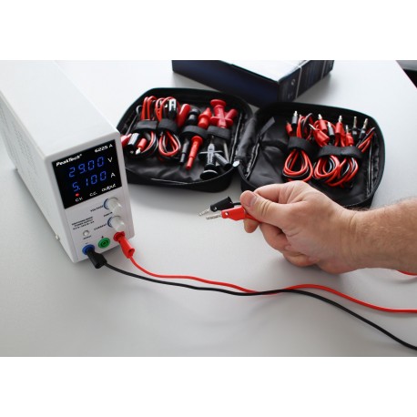 Exemple d'utilisation du set de cordon de mesure non isolés PeakTech 8201