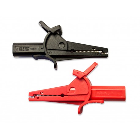 Pince crocodile avec reprise arrière 4 mm