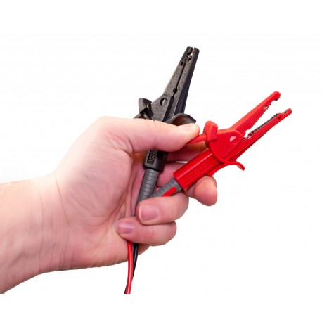 Pinces crocodiles avec reprise arrière 4 mm  - 4