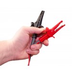 Pinces crocodiles avec reprise arrière 4 mm  - 4