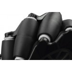 Rouleaux caoutchouc de la Roue Droite omnidirectionnelle 97 mm