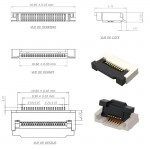 Dimensions du Connecteur FCC / FPC 20 contacts pas 0,5 mm