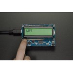 Exemple d'utilisation du Shield I2C pour afficheur LCD 2x16 et ses connecteurs