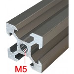 Trou taraudé Profilé aluminium 100 mm ACRZilla série 20x20