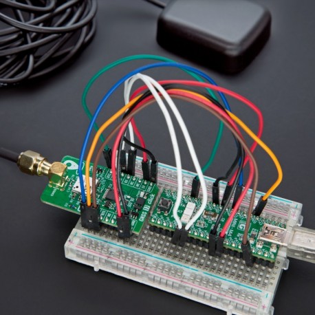 Exemple d'utilisation du Module GNSS 17 click - M20071