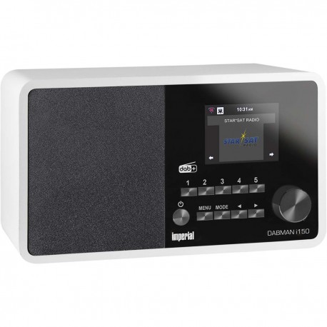 DABMAN i150 Radio hybride compacte pour Internet / DAB+ / FM Blanc  - 1