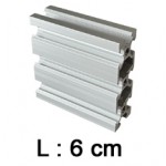 Profilé aluminium 60 mm ACRZilla série 20x60