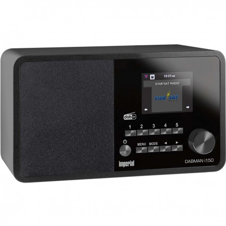 DABMAN i150 Radio hybride compacte pour Internet / DAB+ / FM Noir  - 1