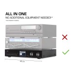 DABMAN i560 CD Chaîne hi-fi tout-en-un avec amplificateur et lecteur CD DAB+ / FM / Internet / Bluetooth Noir  - 12