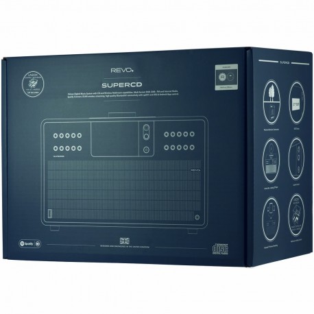 SuperCD Sound System avec lecteur CD DAB+ / FM / Internet / Bluetooth Noyer-Noir  - 8