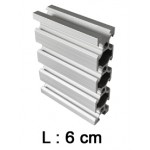 Profilé aluminium 60 mm ACRZilla série 20x80