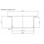 Dimensions du creuset du bain d'étamage ZD-8911B