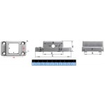 Dimensions Pied pour profilés ACRZilla série 40x40