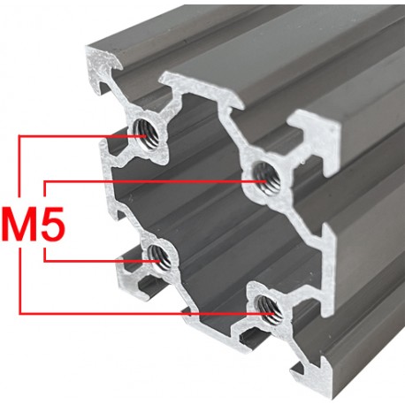 Trous taraudés Profilé aluminium 100 mm ACRZilla série 40x40