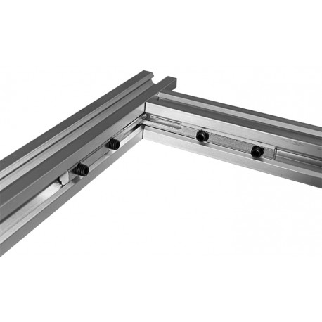 Utilisation à 90° Equerre pliable pour profilés ACRZilla