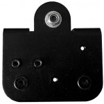 Vue arrière du Chariot mobile 3 roues pour profilés 20x20