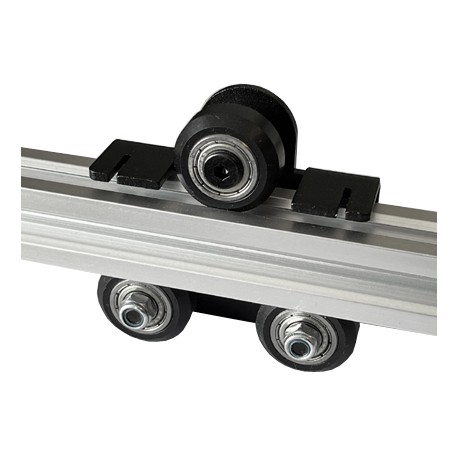 Exemple d'utilisation du Chariot mobile 3 roues pour profilés 20x20