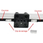 Utilisation du chariot avec des courroies