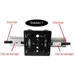 Solution 1 d'entrainement du Chariot mobile 4 roues pour profilés 20x20