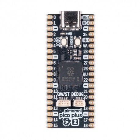 Vue de dessus du module Pimoroni Pico Plus 2