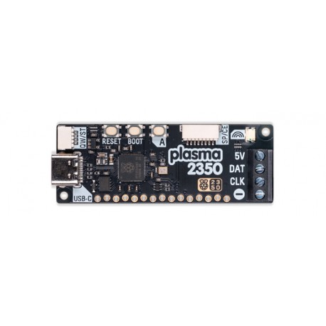Vue de dessus su Module Pimoroni Plasma 2350 PIM723
