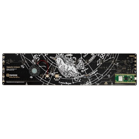 Vue de dessous de la matrice Smart Led Pico W Galactic Unicorn