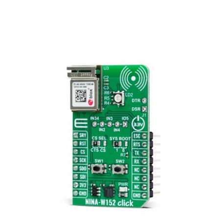 Vue de côté du Module NINA-W152 Click