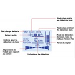 Détail de l'écran du Scanner mural Joy-it JT-LINE01